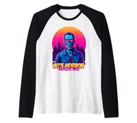 Entusiasta del Cine Retro de los 80, Terror, Halloween Camiseta Manga Raglan