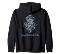 Entusiasta del Zen yendo con la meditación Flow Mindfulness Sudadera con Capucha
