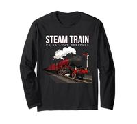 Entusiasta Detallada del Tren de Vapor británico - Historia ferroviaria del Reino Unido Manga Larga