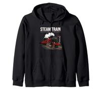 Entusiasta Detallada del Tren de Vapor británico - Historia ferroviaria del Reino Unido Sudadera con Capucha