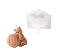 Entusiastas De La Artesanía Multipropósito Deleite Gatito Tejido De Tejido Robusto Suministros Manualidades Molde Velas Súbditos