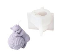 Entusiastas De La Artesanía Multipropósito Deleite Gatito Tejido De Tejido Robusto Suministros Manualidades Molde Velas Súbditos