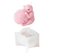 Entusiastas De La Artesanía Multipropósito Deleite Gatito Tejido De Tejido Robusto Suministros Manualidades Molde Velas Súbditos