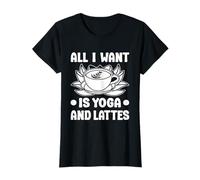 Entusiastas De Pilates All I Want Is Yoga & Lattes Pilates Camiseta