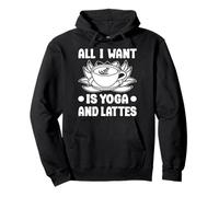 Entusiastas De Pilates All I Want Is Yoga & Lattes Pilates Sudadera con Capucha