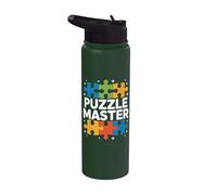 Entusiastas de Puzzle Master Stainless Steel Insulated Water Bottle