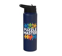 Entusiastas de Puzzle Master Stainless Steel Insulated Water Bottle
