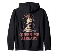 Entusiastas del ajedrez Queen Me Ya Peón Sudadera con Capucha