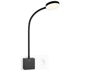 ENUOTEK Lampara de Noche Luz Nocturna de Pared LED Regulable Flexible con Enchufe y Interruptor Tactil 4W Brillo Máximo 350Lm Luz 3000K 4000K 5000K sin Funcion de Control Remoto Lot de 1