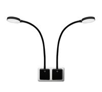ENUOTEK Lamparas de Lectura Nocturna LED Regulable Tactil con Enchufe Aplique Pared Incorporado 4W 350Lm Luz Neutra 4000K Sin Función de Control Remoto Lot de 2