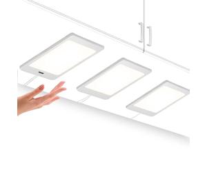 ENUOTEK Lámparas Panel LED Bajo Muebles Cocina 5W 4000K 3 Lámparas