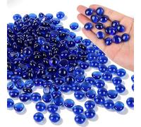 ENUTROF Piedras Decorativas Piedra Decorativa Canicas de Cristal Guijarros | 500g que Brillan en la Oscuridad para Peceras y Acuarios Colores Cuentas Pepitas de Vidrio Iridiscentes para Jardín Hogar DIY
