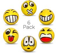 envami® Pelota Antiestres - Rehabilitacion Mano - 6pcs Emoji Caras - Juguetes - Anti Estres - Adultos Mano - Bolas