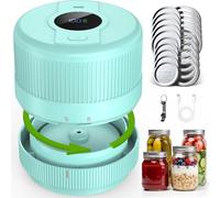 Envasadora al Vacio para Tarros Cristal, Sellador al Vacío Mason Jar, Mason Jar Vacuum Sealer, Kit de Sellado al Vacío para Tarros Mason para Conservación y Fermentación de Alimentos-Verde