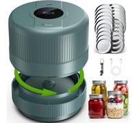 Envasadora al Vacio para Tarros Cristal, Sellador al Vacío Mason Jar, Mason Jar Vacuum Sealer, Kit de Sellado al Vacío para Tarros Mason para Conservación y Fermentación de Alimentos-Gris
