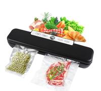 Envasadora al vacío y selladora al vacío, los alimentos permanecen frescos hasta 8 veces más tiempo, soldadura estable, incluye 10 bolsas profesionales