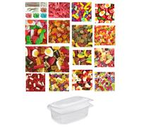 Envase 1 KG chuches golosinas Gominolas Gran surtido Perfecto combinado de Haribo/Fini/Vidal.Brillo/Azucalado/Mezclados a elegir Calidad y Sabor 100% garantizado