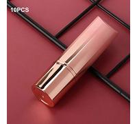 Envase de Lápiz Labial Rosa y Dorado de 10 Piezas para Bálsamo Labial, Bricolaje, Viajes, Material PP, Capacidad de 3,5 G/0,12 Oz, Diámetro Interior de 12,1 Mm/0,5 Pulgadas