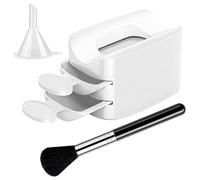 Envase de remojo de uñas - Bandeja de polvo portátil de doble capa | Soporte para contenedor Glitter Saver para técnicas de uñas, herramientas de mano para mujer para arte de uñas y cuidado de manos y