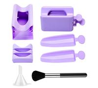 Envase de remojo de uñas - Bandeja de polvo portátil de doble capa | Soporte para contenedor Glitter Saver para técnicas de uñas, herramientas de mano para mujer para arte de uñas y cuidado de manos y
