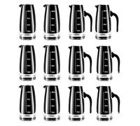 Envase de vidrio graduado chino simple, exquisito, resistente al calor, distribuidor de vino sin mango de 100 ml (6 paquetes)