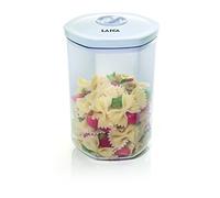 Envase para el envasado al vacío de alimentos cilindrico con capacidad para 2 litros Laica VT3304 incluye tubo para conectar con la máquina de vacío.
