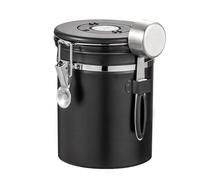 Envase Para Granos De Café | Recipiente De Almacenamiento Para Café Molido Y En Grano | Cuchara Medidora Y Seguimiento Fecha Para Azúcar Cereal Caramelo Té Despensa
