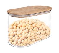 Envase sellado de arroz,Envase sellado de cereal | Contenedor de almacenamiento de alimentos secos - Dispensador de granos transparente de calidad alimentaria con tapa, sellada para conservación de fi