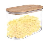 Envase sellado de arroz,Envase sellado de cereal - Contenedor de almacenamiento de despensa,Dispensador de granos transparente de calidad alimentaria con tapa, sellada para conservación de fideos para