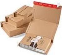 Envases ColomPac CP020.06 flexible bobinado de cartón ondulado, 270 x 190 x 80 mm, color marrón