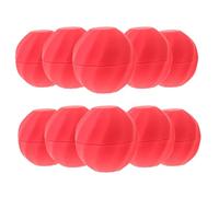 Envases Esféricos de Bálsamo Labial Rellenables, Plástico Rosa, 10 Piezas | Forma Ovalada Fácil de Llenar, Agarre Cómodo, para Viaje y Bolso, Uso en Recargas DIY