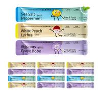 Envases Individuales de Enjuague Bucal, 15 Unidades Refrescante Bucal, Monodosis Frutales Frescura para Adultos Después de Comer