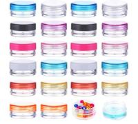 Envases para Cosmetica, 22 Pcs Contenedores Cosmético de Viaje, Mini Tarro Transparente, Mini Espátula, Curvo Facial Máscara Cuchara, para Varie Cremas, Crema Hidratante