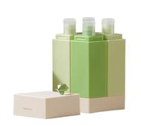 Envases Reutilizables Para Viaje 4 En 1 Envases Vacíos Reutilizables | Frasco de Viaje Recipientes para Champu Para Mujeres Loción Crema Champú Gel De Baño Viajes Al Aire Libre Negocios