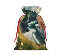 ENVEED Ireland Outdoors County Clare The Cliffs - Bolsas de regalo de Navidad reutilizables con cordón para cualquier ocasión de oficina