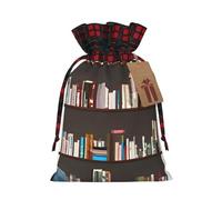 ENVEED Library - Librería deslumbrante patchwork arpillera con cordón para regalo inolvidable