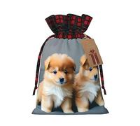 ENVEED Pomeranians Puppies And Point 1 deslumbrante patchwork arpillera con cordón para regalo inolvidable