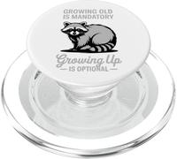 Envejecer es Inevitable Crecer es una opción PopSockets PopGrip para MagSafe