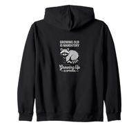 Envejecer es Inevitable Crecer es una opción Sudadera con Capucha