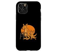 Envejecimiento Animales Anciano Caminante Canguro Con Joey Carcasa para iPhone 11 Pro