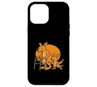 Envejecimiento Animales Anciano Caminante Canguro Con Joey Carcasa para iPhone 12 Pro Max