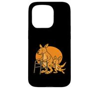 Envejecimiento Animales Anciano Caminante Canguro Con Joey Carcasa para iPhone 15 Pro