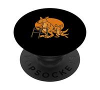 Envejecimiento Animales Anciano Caminante Canguro Con Joey PopSockets PopGrip Adhesivo