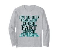 Envejecimiento Reír Tos Pedo Estornudo Pantalones PIS Personas Mayores Manga Larga