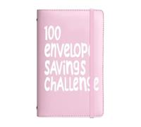 Envelope Money Saving Book, Budget Binder Tracker, 100-Day Cash Envelope Challenge Planner, Reusable Savings Organizer for Men Women Kids School Home Finance 4.33x7.01x0.79in