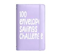 Envelope Money Saving Book | Budgeting Planner - 100 Days Tracker Planner To Guardar 5050 Dollars for Men Women Adults Children School