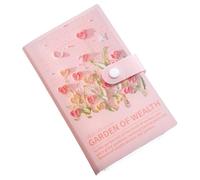 Envelope Savings Challenge Book - 100 Days Savings Challenge 3D Oil Painting Notebook, Portable Wallet Organizer for Payment, Bill, Expense Storage for Adults