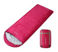 Envelope Sleeping Bag - Saco de Dormir para 4 Estaciones, cálido, frío, Ligero, portátil, Impermeable, para Adultos y niños, para Interiores y Exteriores, para Viajes, Camping, mochilero, Senderismo
