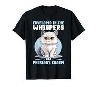 Enveloped In The Whispers of A Persian's Charm Cat Lover Camiseta gráfica económica