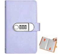 Envelopes Money Saving Challenge Saving Binder, 2026 Savings Challenges Book with Envelopes, Coded Lock 100 Envelope Challenge in Fun & Motivating Way (Purple)